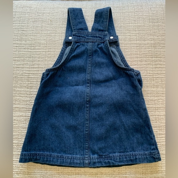 Tahari Dark Blue Denim Overall Dress - 18 months - India Cotton 100% - Picture 2 of 11